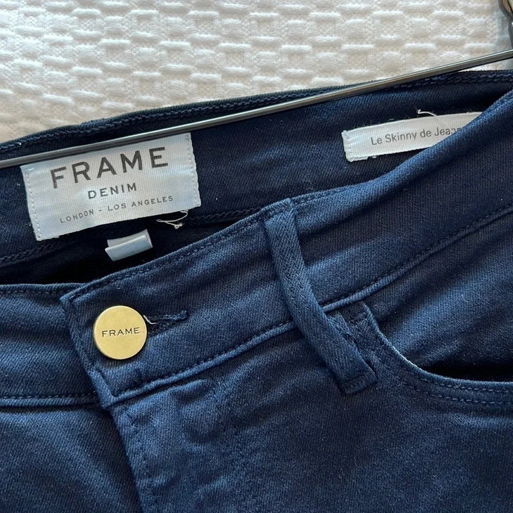 Frame Denim Le Skinny De Jeanne Jeans In Deep Blue Dive